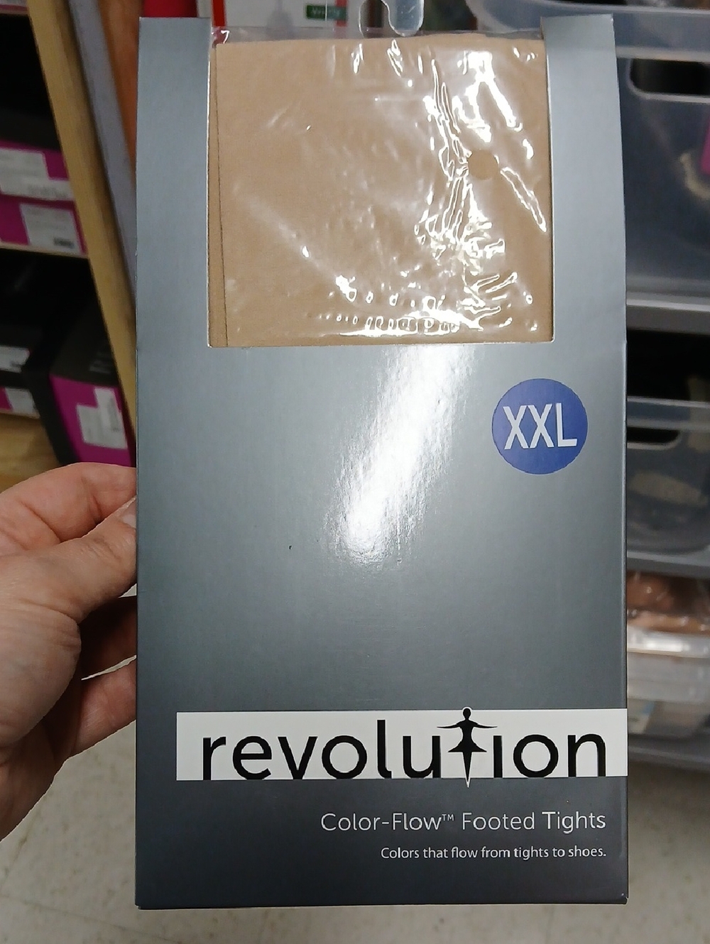 Revolution Footed Tights in Natural